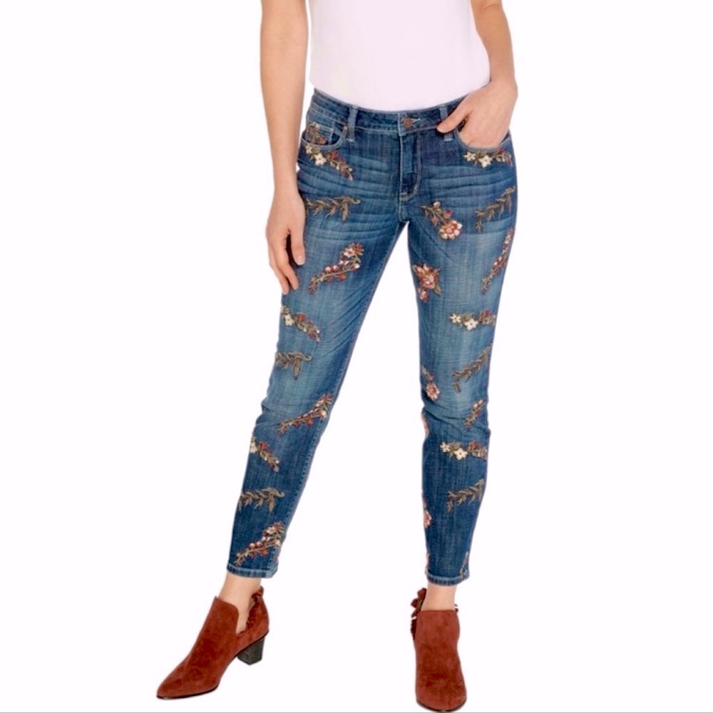 Laurie Felt Embroidered jeans